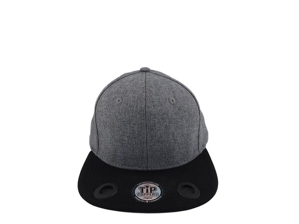 Grey Herringbone/Black
