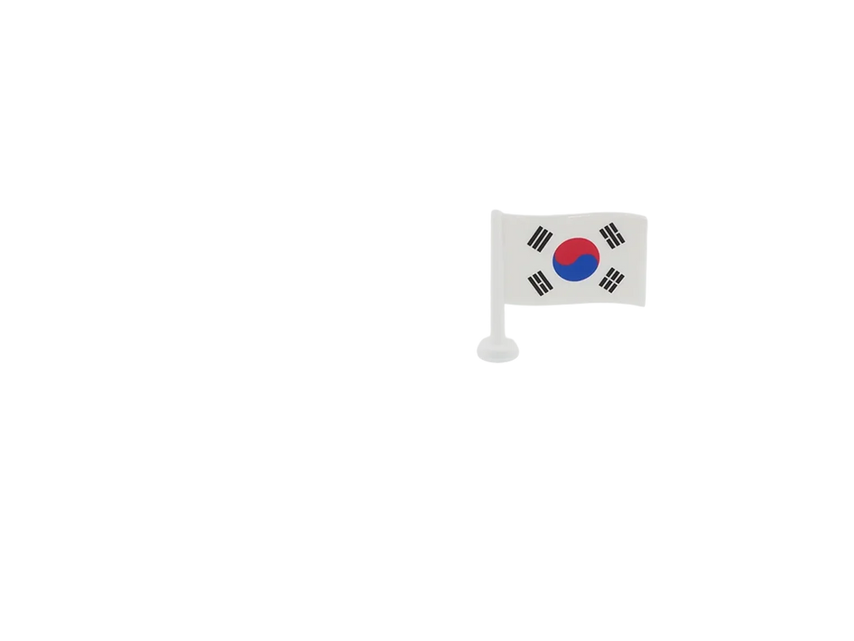 South Korea Flag Topper