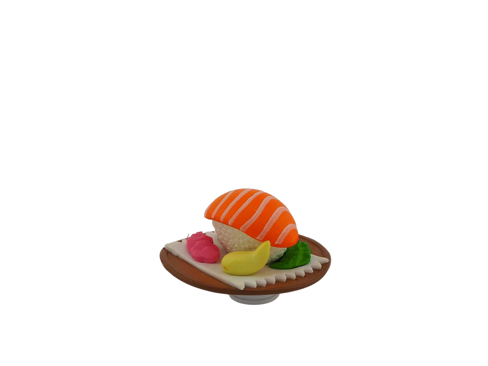 Om nom Salmon Sushi Plate