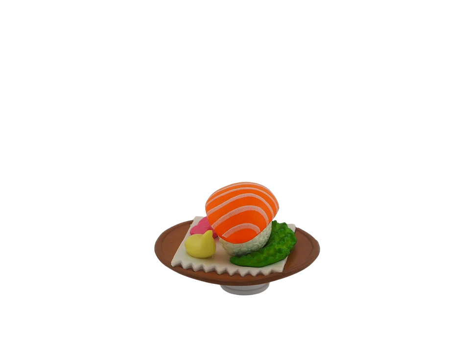 Om nom Salmon Sushi Plate