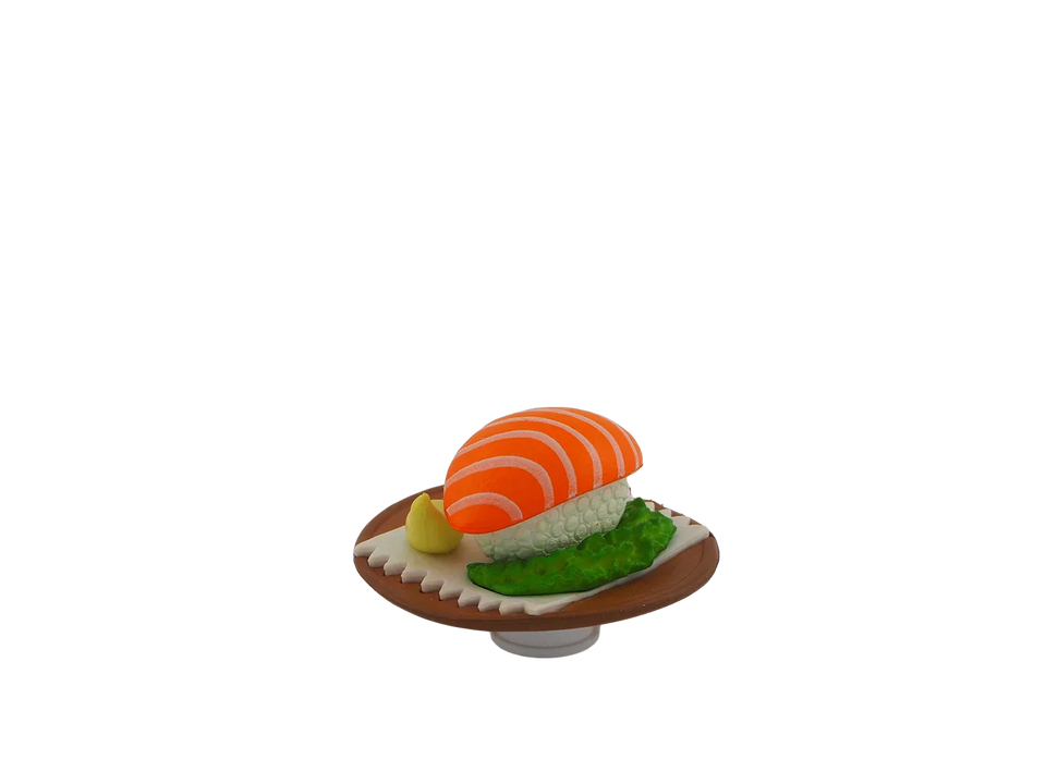 Om nom Salmon Sushi Plate