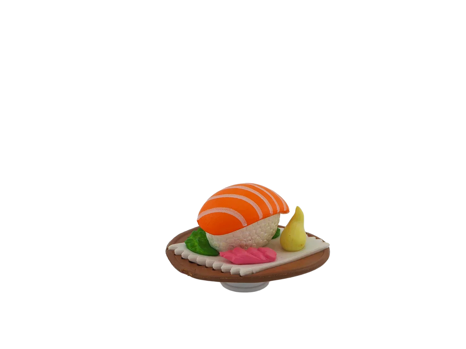 Om nom Salmon Sushi Plate